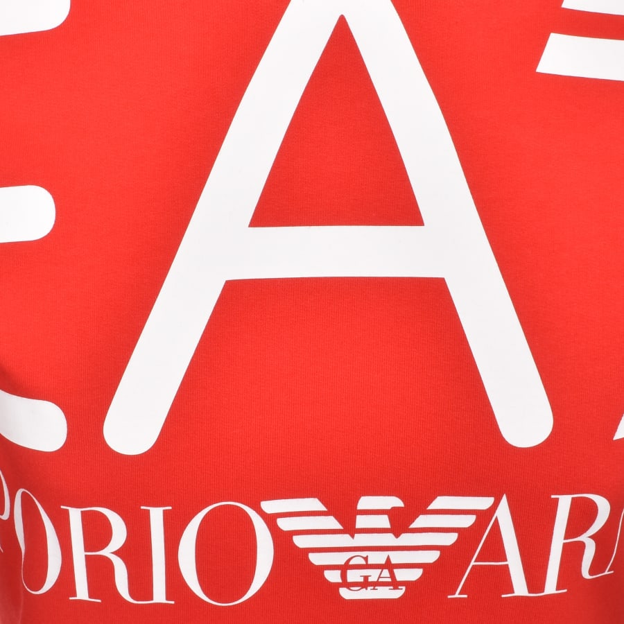 Alternative Image for ProductEA7 Emporio Armani Logo Hoodie Red3